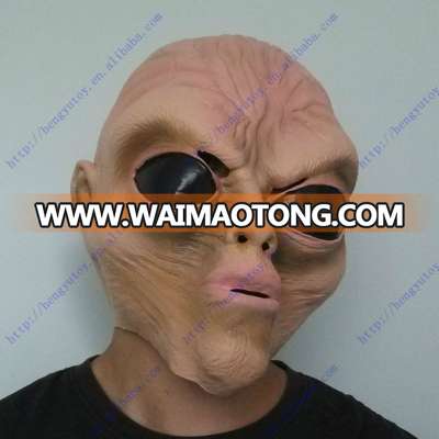 Top Hot Selling Adult Size Deluxe Quality Fashion Carnival Party Fancy Dress Rubber Costume Alien Mask For Halloween