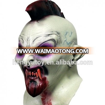 Shawn Crahan White Mohawk Tour Adult Heavy Metal prop evil Slipknot Clown Mask