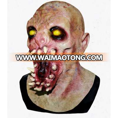 Evil Halloween Costume Fangs Fanged Alien Creature Monster Mask