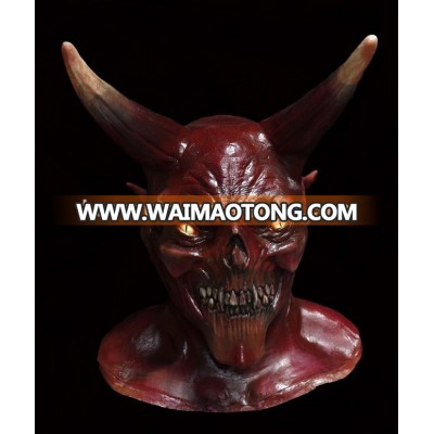 Horned Demon Fancy Dress Halloween Devil Lord Satan Mask