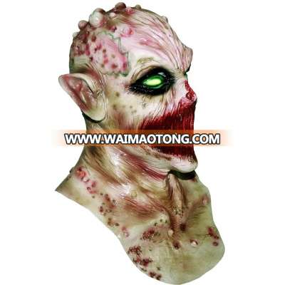 Hot-selling awesome Halloween Devil Ghost Latex Scary Mask Made For horror Props Rubber demon Mask