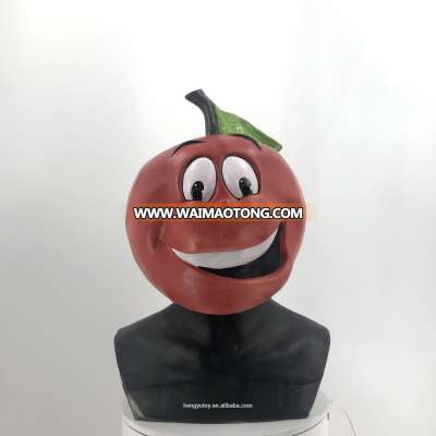 Best Selling Halloween  Latex Mask Product Supply China Red Apple Mask